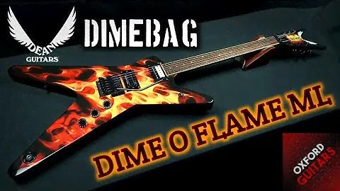 Dean Dimebag Dime O Flame ML 2006 Korea Pantera Dimebag Darrell Signature guitar close up video