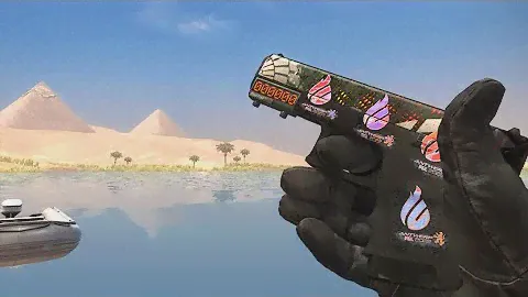 Glock Grinder with 4 Copenhagen Flames Antwerp 2022 holo stickers