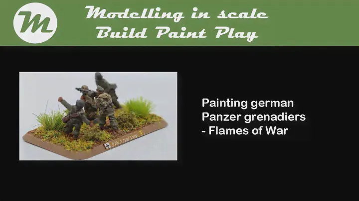 Painting and basing german panzergrenadiers - flames of war