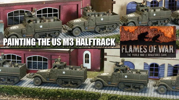 How to Paint your US M3 Halftracks for Flames of War