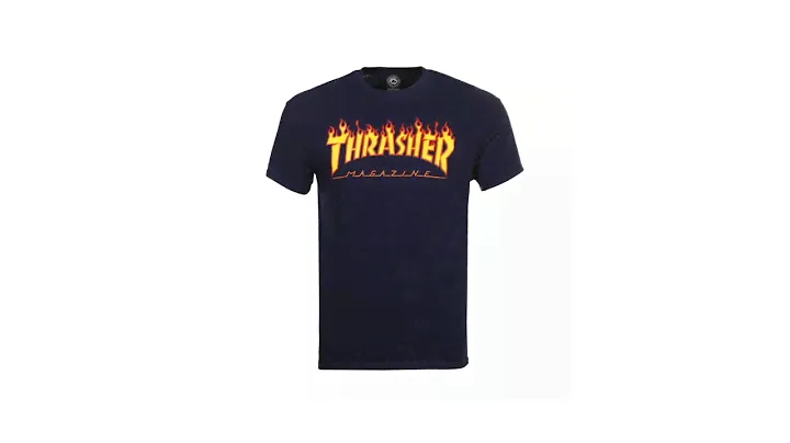 Camiseta Thrasher Flame Navy