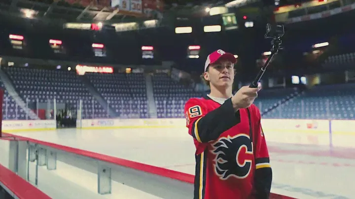 Calgary Flames Fans Get Surprised By Matthew Tkachuk!