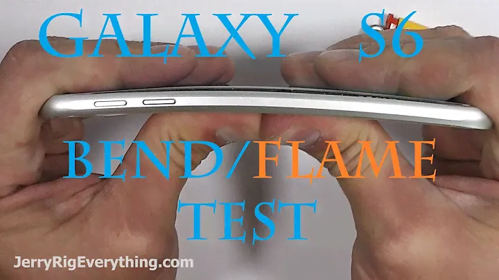 Испытание Galaxy S6 FIRE, испытание на изгиб, испытание на царапины