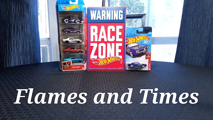 Hot Wheels With Flames 5 Pack +1 Time Trials
