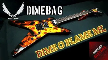 Dean Dime O Flame ML Dimebag Darrell Signature 2006 Korea Pantera Damage Plan guitar close up video