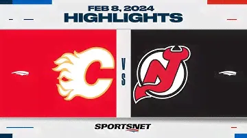 NHL Highlights | Flames vs. Devils - February 8, 2024