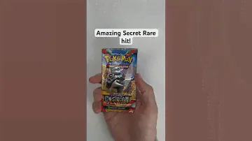 Secret Rare hit! Pokémon Obsidian Flames ASMR booster opening #asmr #pokemon #unboxing