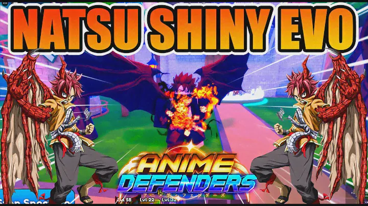 META BURN🔥 NATSU SHINY EVO SHOWCASE ✨( Flame Dragon God )🌀 ANIME DEFENDERS 🌀#roblox
