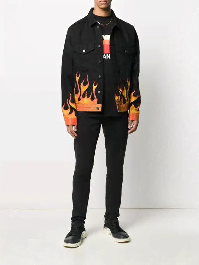 Palm Angels джинсовая куртка Flames PMYE006R205620177688 (lpn5959958)-2