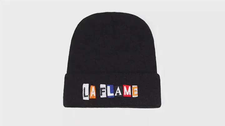 LA FLAME Embroidery  Beanies