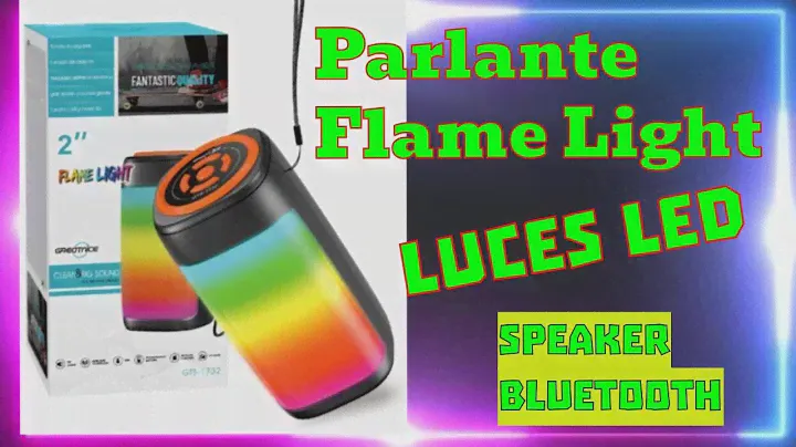 Flame Light GTS 1732 - ¡Luces, Bluetooth y Potencia en un Solo Altavoz!"
