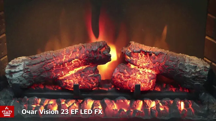 Электрический очаг Vision 23 EF LED FX - Обзор пламени