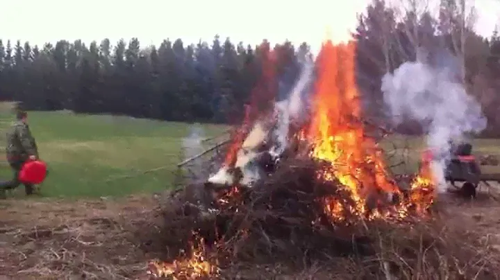Bonfire. Too much gas...oops