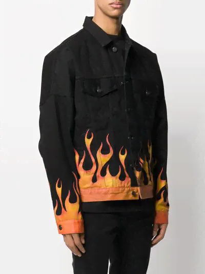 Palm Angels джинсовая куртка Flames PMYE006R205620177688 (lpn5959958)-0